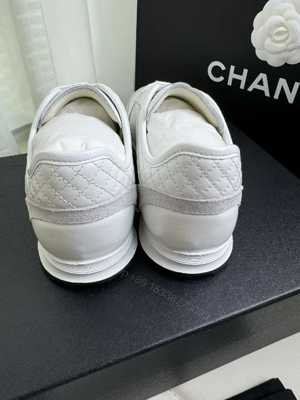 View 3 of Minimalist White Leather Sneakers: Couture-Inspired Luxury