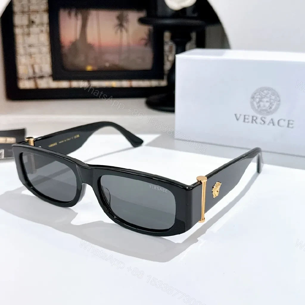 View 8 of Green Marbled Sunglasses with Gold Accents, Gradient Lenses, Unisex