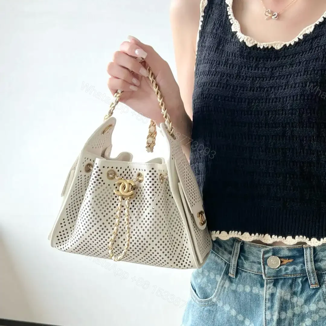 View 20 of 高仿Chanel*26P/25Bag系列AS5631小牛皮鏤空單肩包白色免檢版
