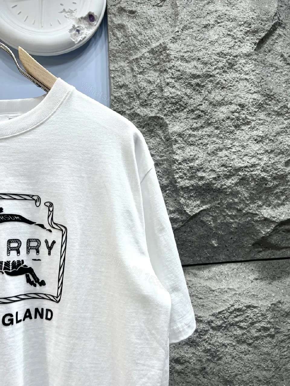 View 3 of Graphic Logo Tee: Premium Cotton, Oversized, White