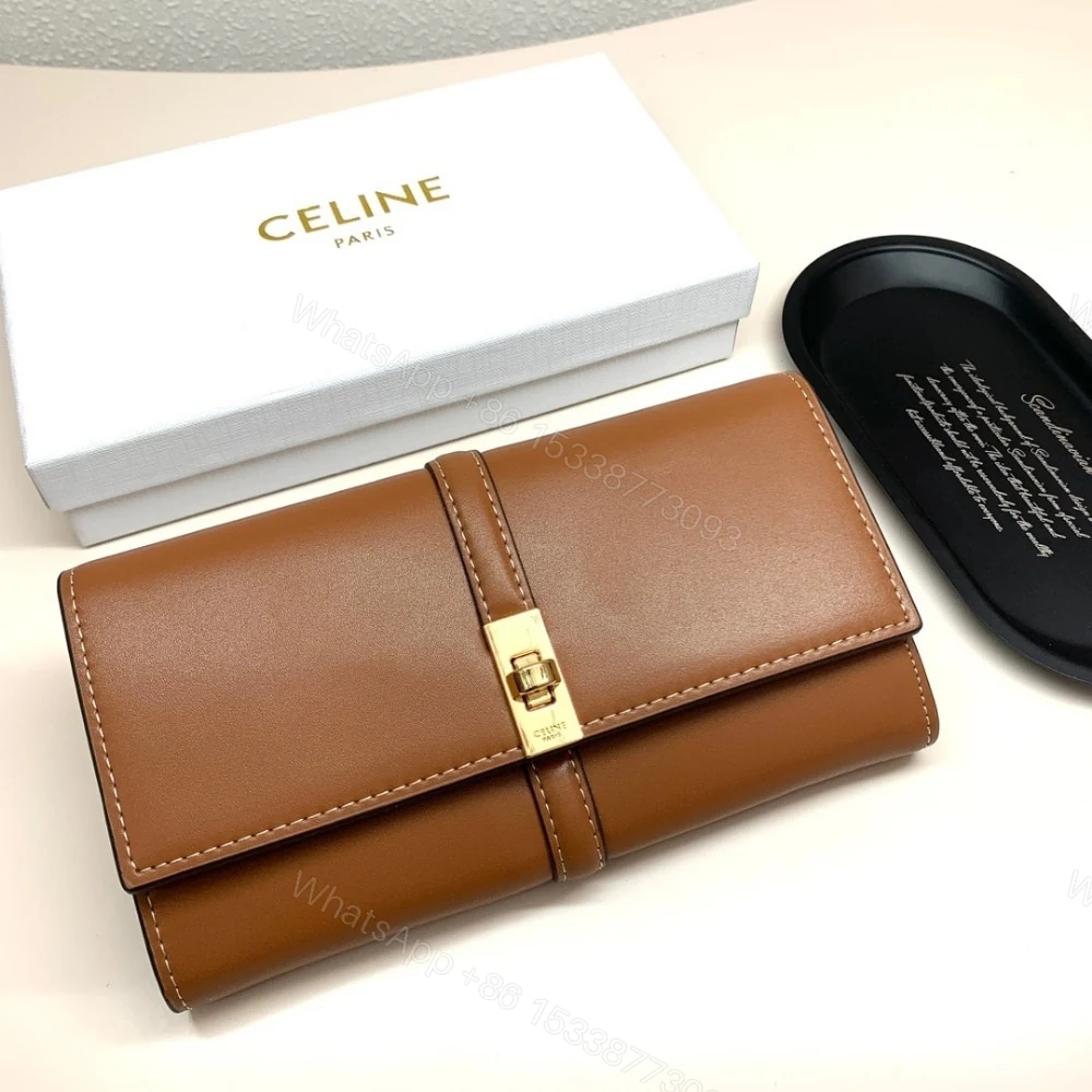 View 2 of CELINE LARGE WALLET 16 IN SATINATED TAN 19CM 10M033CQ7 04LU