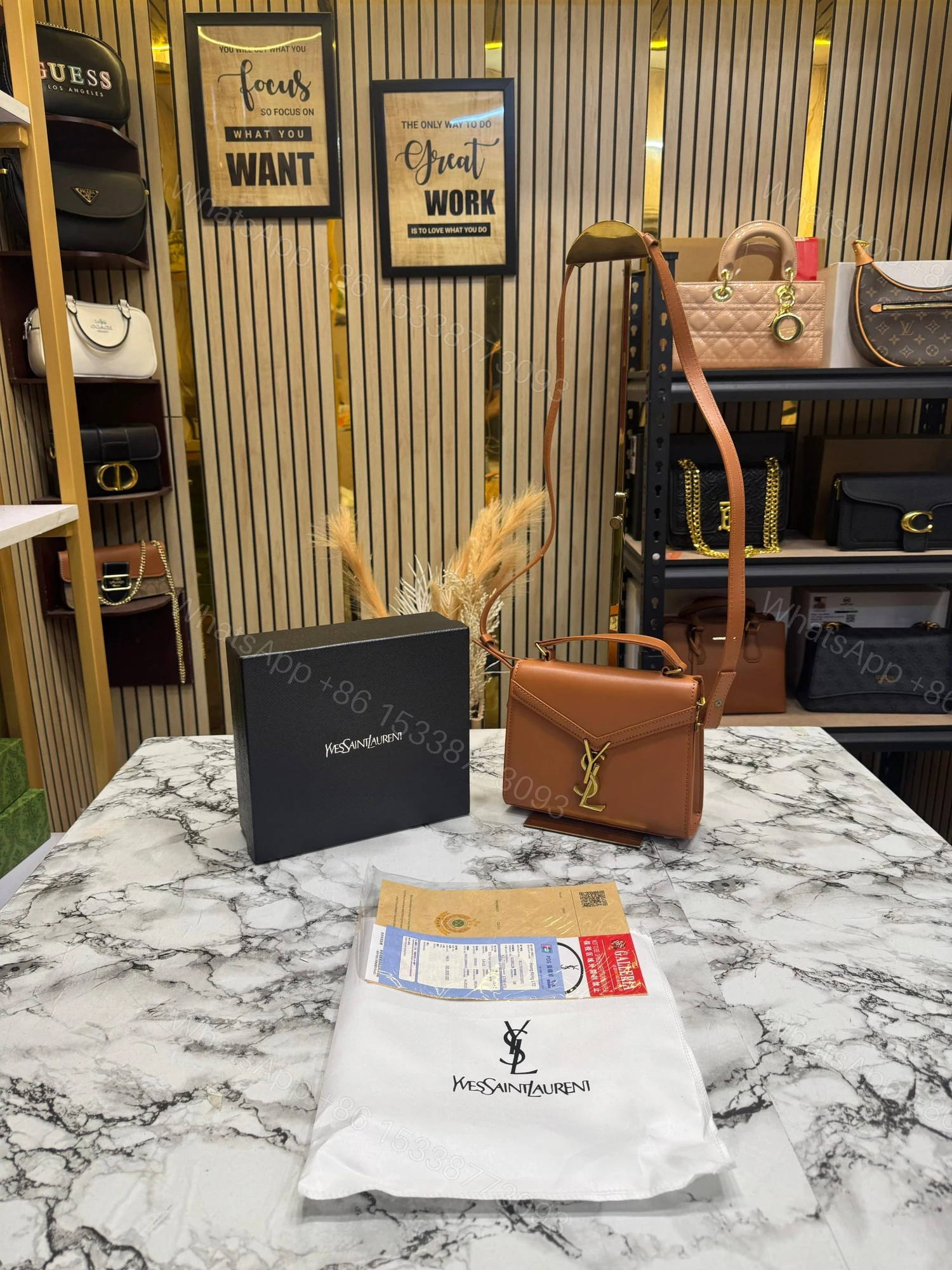 View 4 of FIRST COPY Yves Saint Laurent YSL Cassandra Top Handle Bag