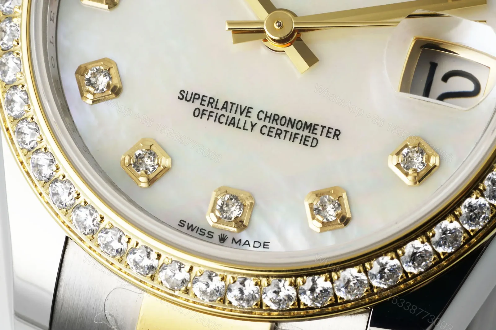 View 5 of Rolex Datejust 31 Stainless Steel Yellow Gold Diamond White – Roman Dial Oyster 278383RBR-0001