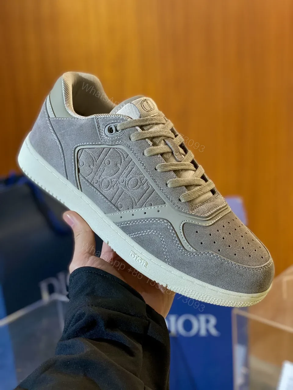 View 2 of Athletic Luxury Sneaker: Suede, Dior-Inspired Detailing, All-Day Comfort