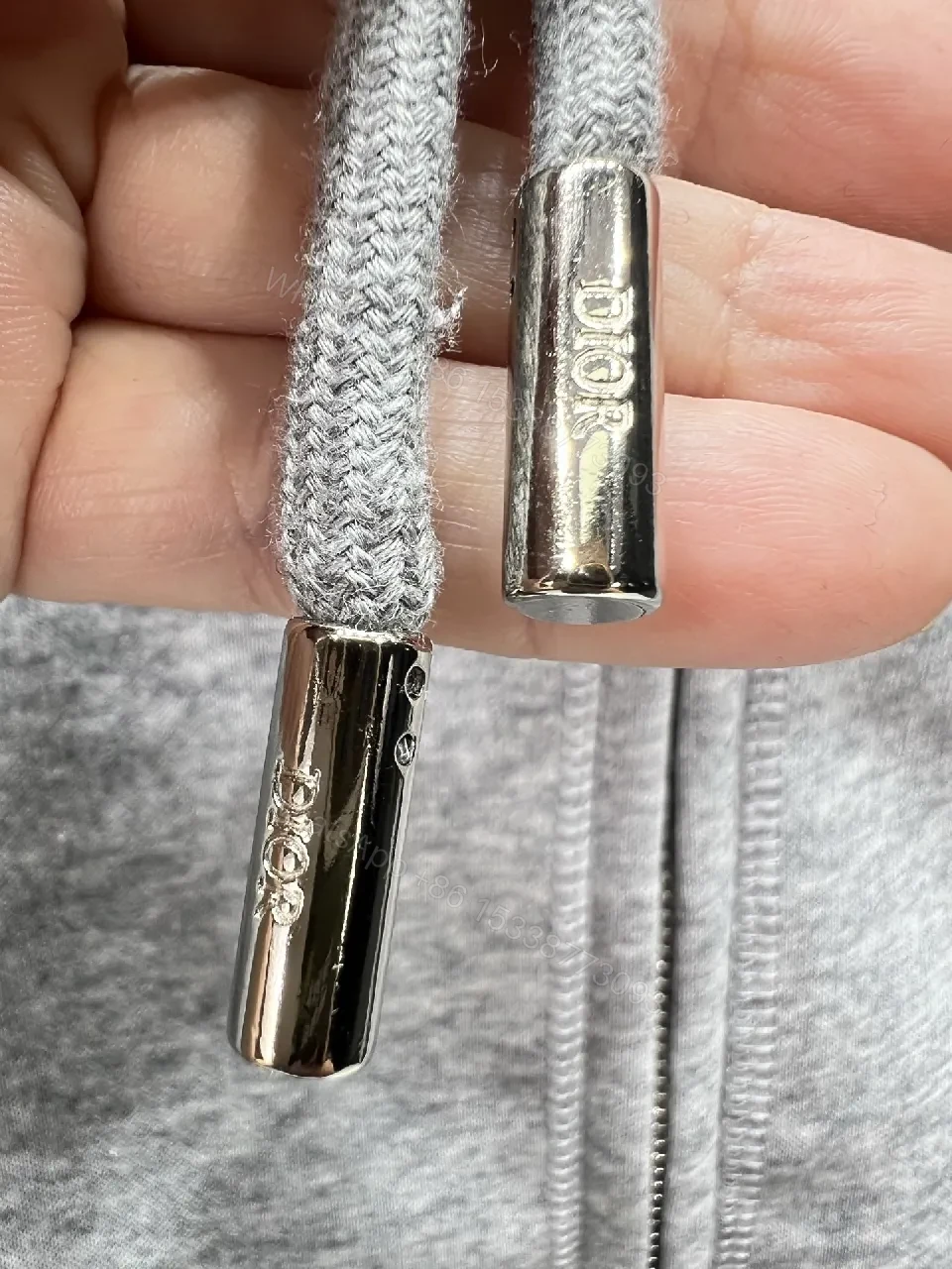 View 4 of Relaxed Zip Hoodie - Subtle Dior Detailing, Everyday Luxury