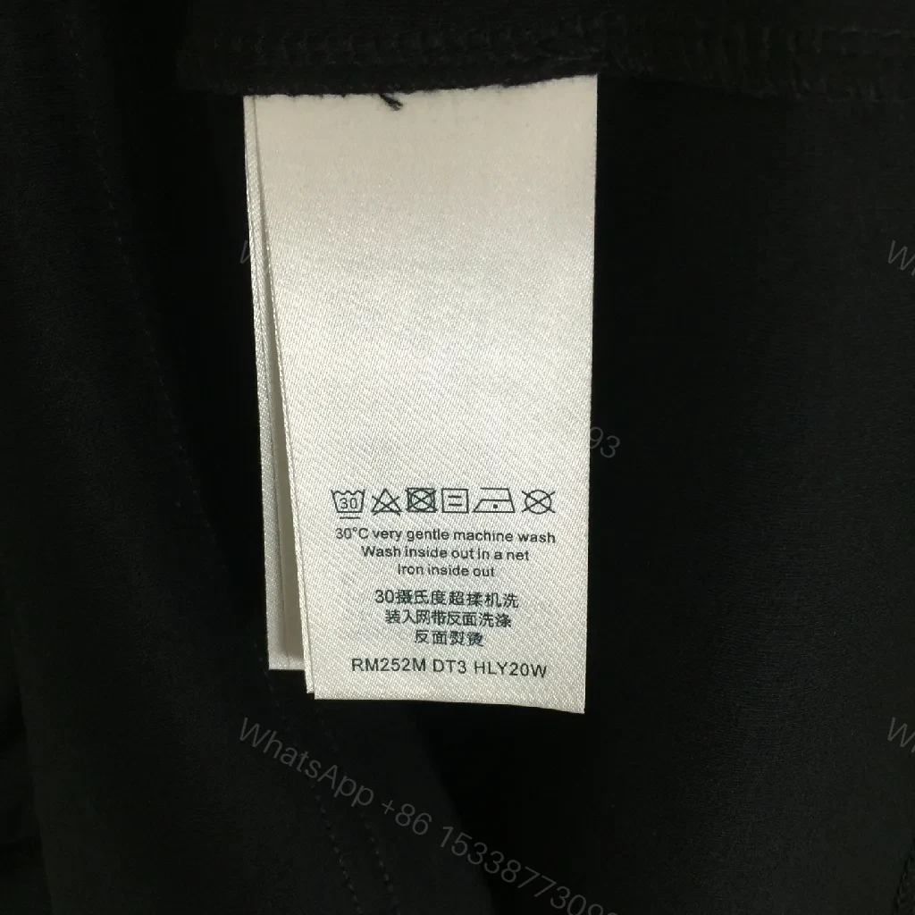 View 6 of Black Cotton Tee | Graphic Luxe Logo, Relaxed Fit, Durable
