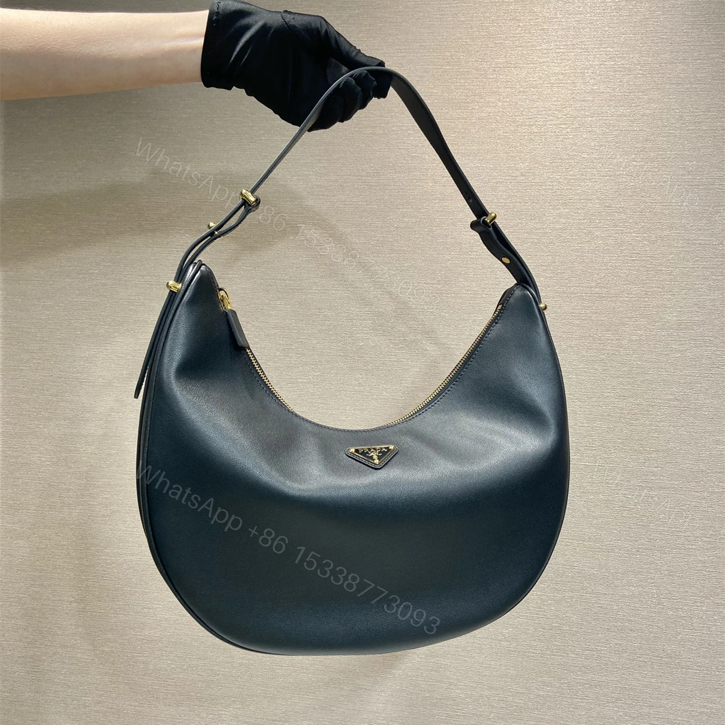 View 10 of 高仿Prada*Moon手袋系列1BC212大號黑色免檢版