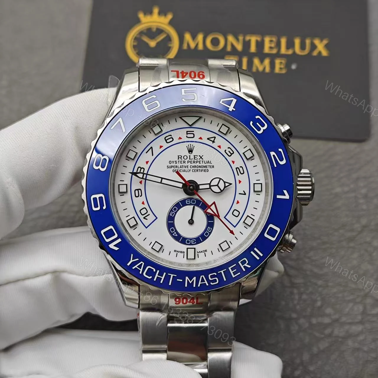 View 3 of Rolex Yachtmaster 2 – Silver Replica Watch