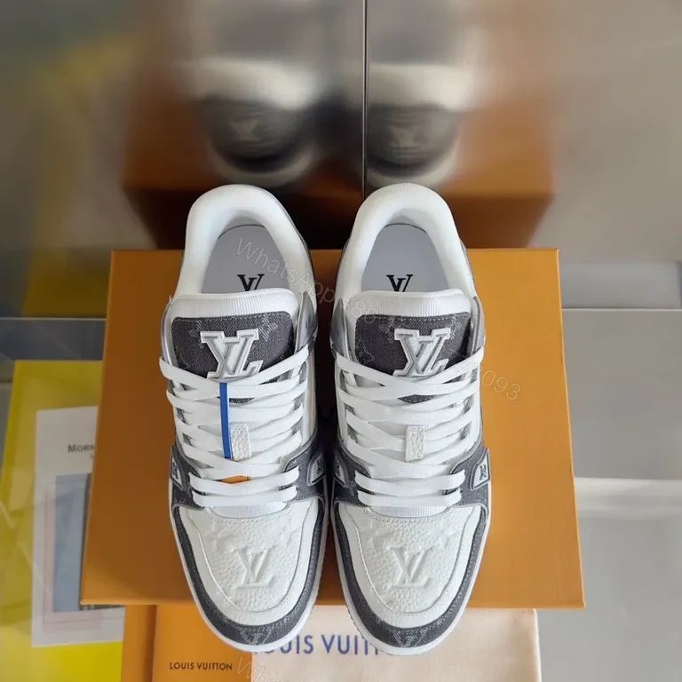 Sporty Luxe LV Monogram Sneaker − Elevated Comfort High‑Top — view 1