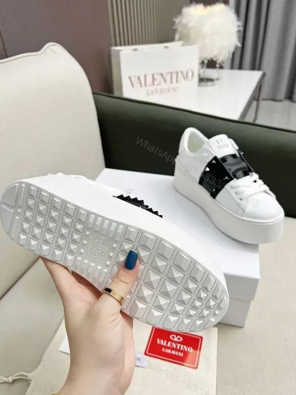 View 9 of Crisp Calfskin Sneakers â€“ White + Belt-Detail Luxury Comfort