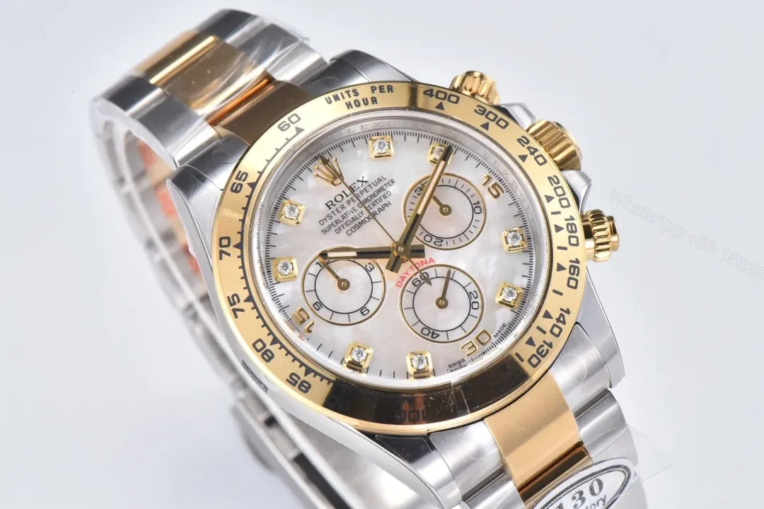View 5 of DJ Factory Clean Factory Clean Rolex Daytona Gold & Silver Watch