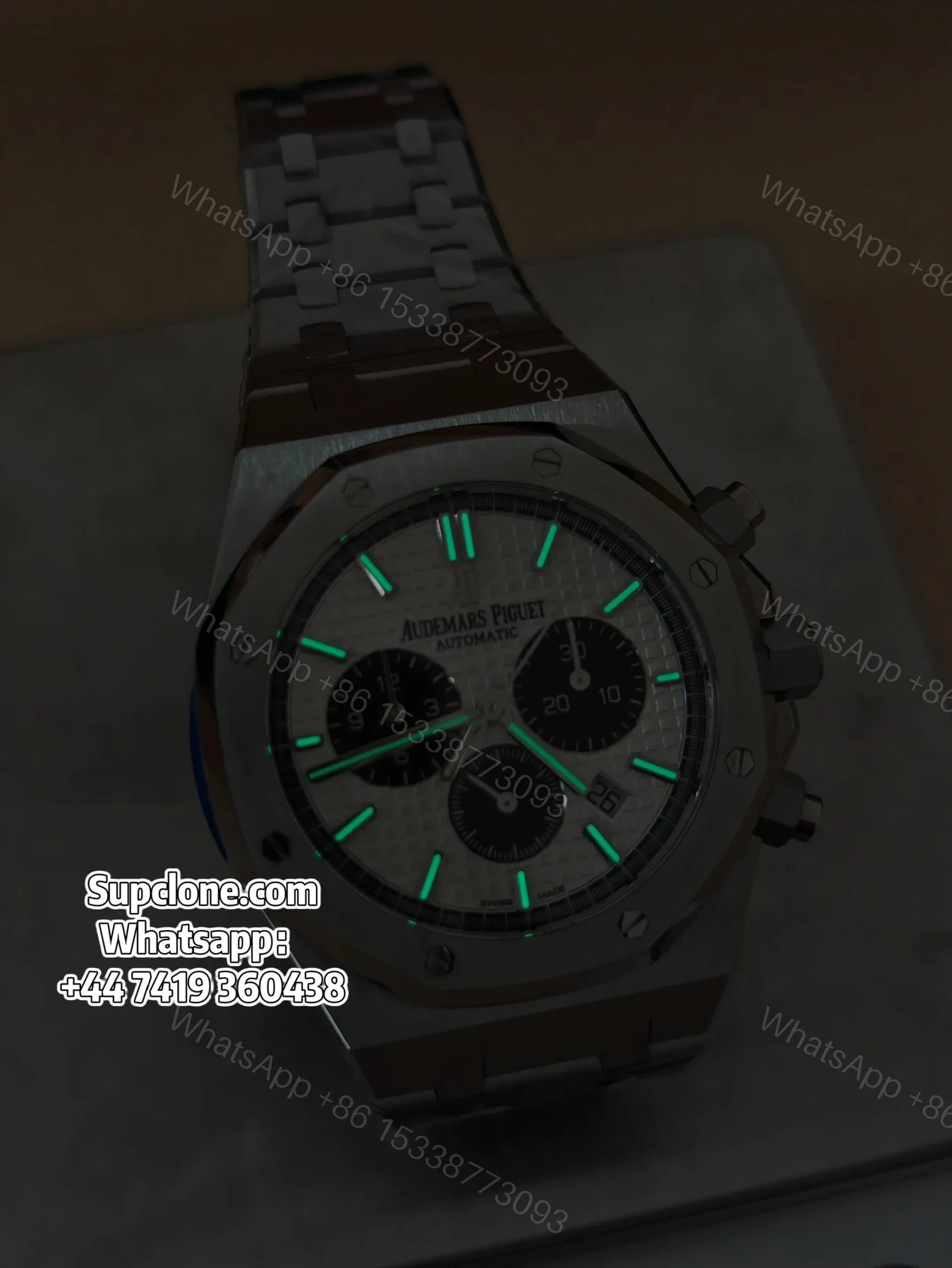 View 3 of Audemars Piguet Super Clone Royal Oak White Dial 26331ST Chronograph 41mm