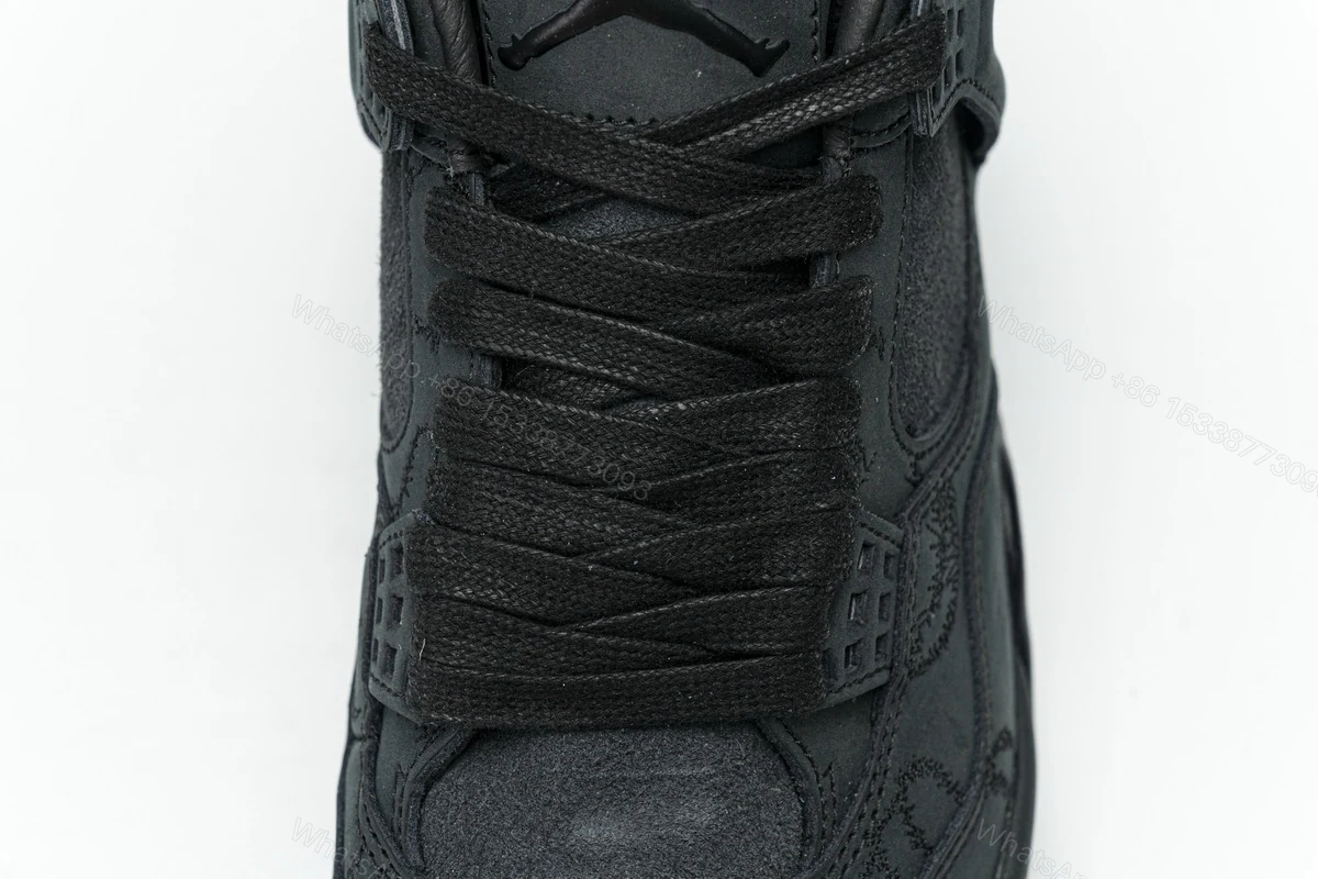 View 9 of Air Jordan 4 Retro KAWS Black 930155-001