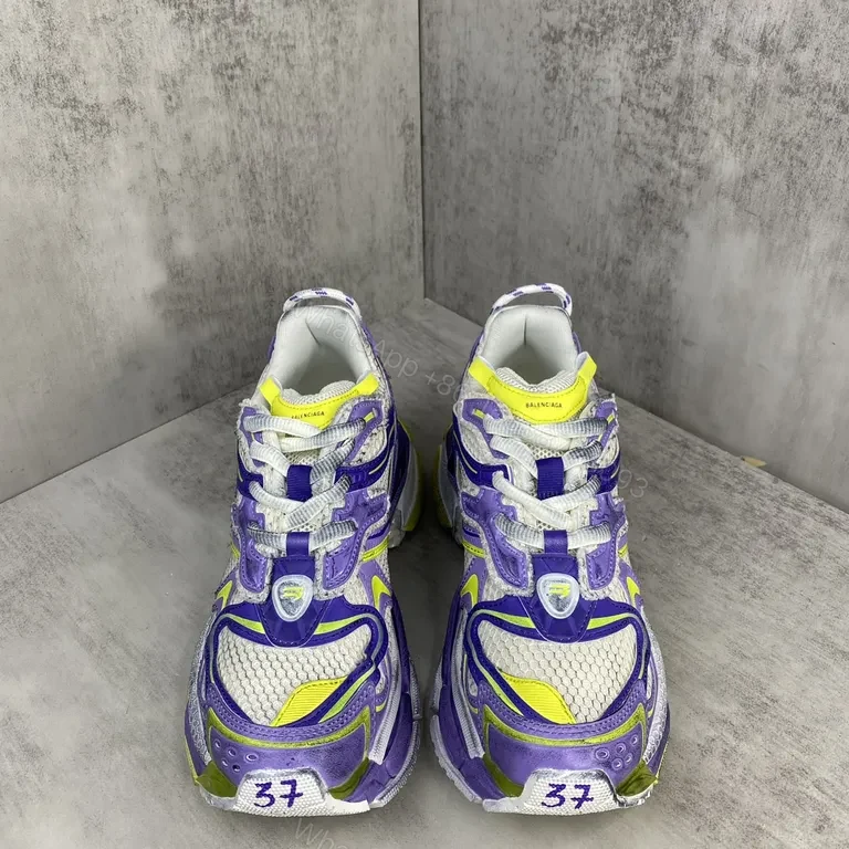 View 2 of Bold Lilac Lemon Luxe Sneaker: Luxe Futuristic Comfort Sneakers