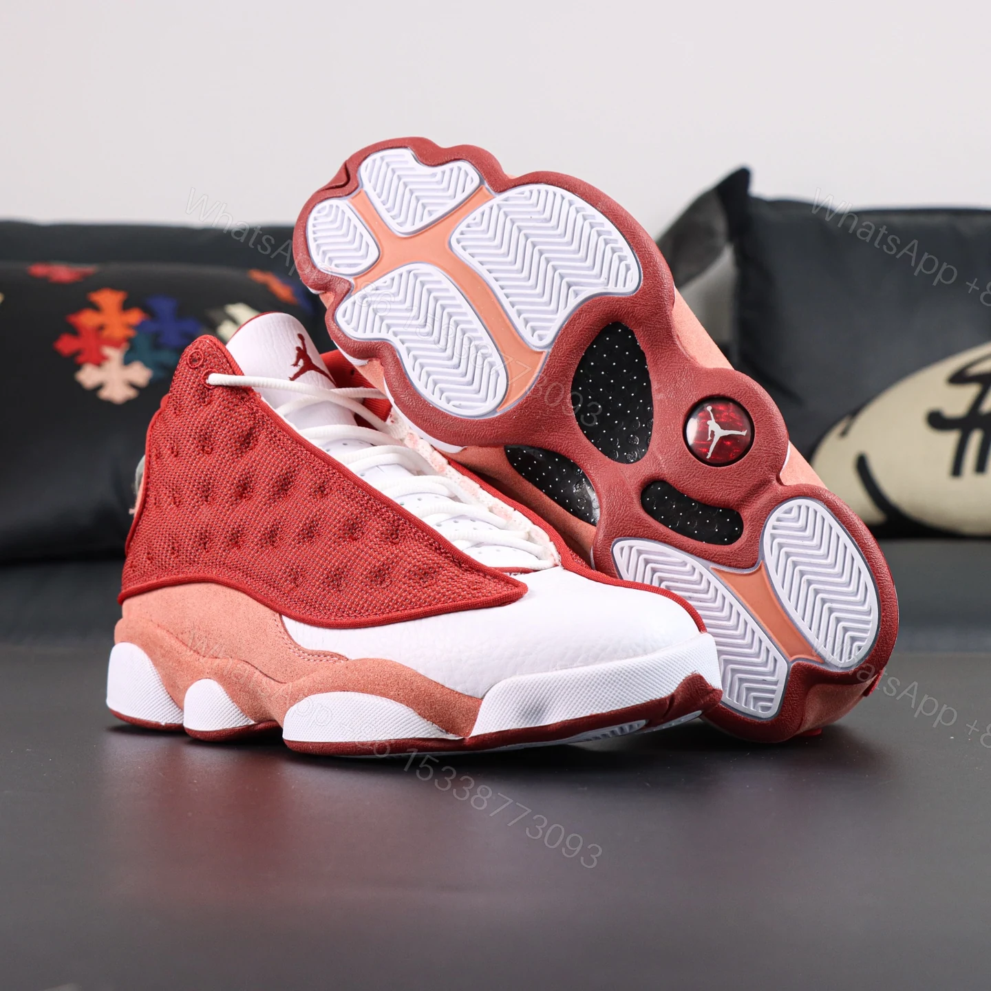 View 3 of Air Jordan13 Retro Dune Red Reps