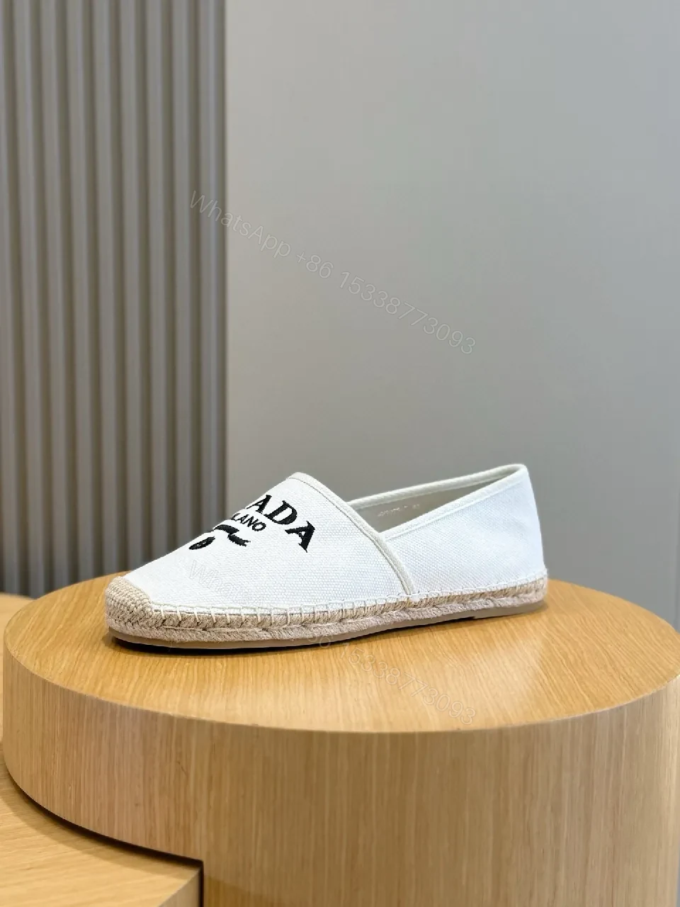 View 4 of Casual Luxe Espadrille Slip-Ons with Logo Branding