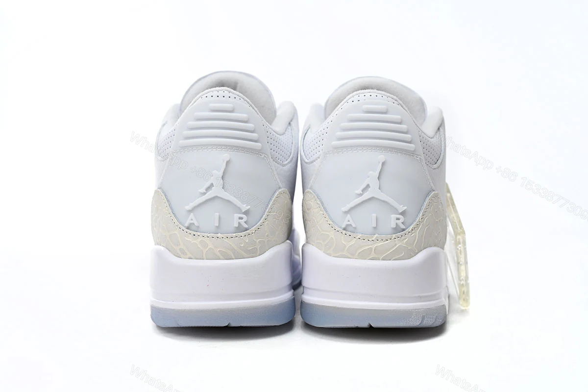 View 2 of Air Jordan 3 Retro Pure White 136064-111