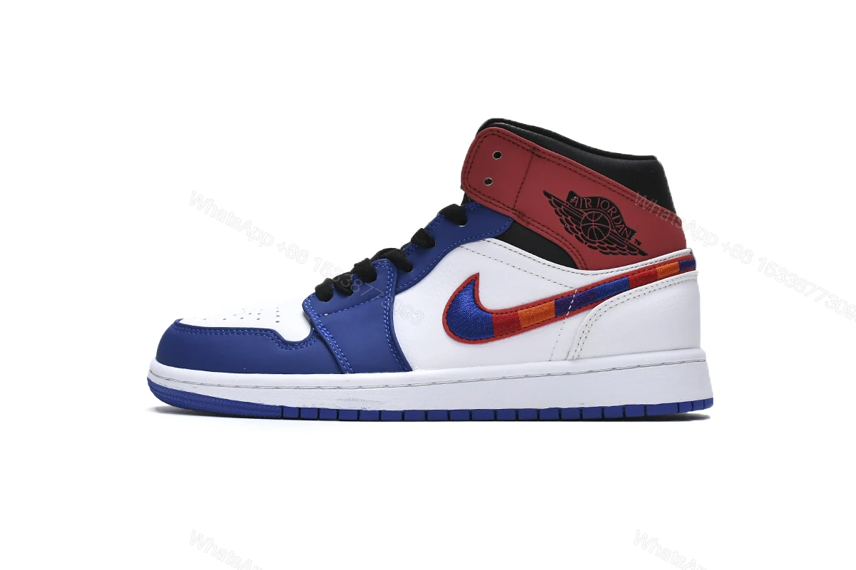 View 8 of Air Jordan 1 Mid Multi-Color Swoosh 852542-146