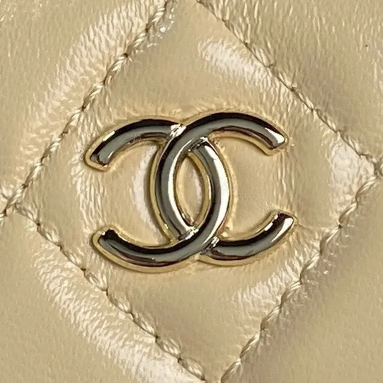 View 5 of Gold Quilted Chanel-Style Mini Bag â€” Crossbody Luxury Carry