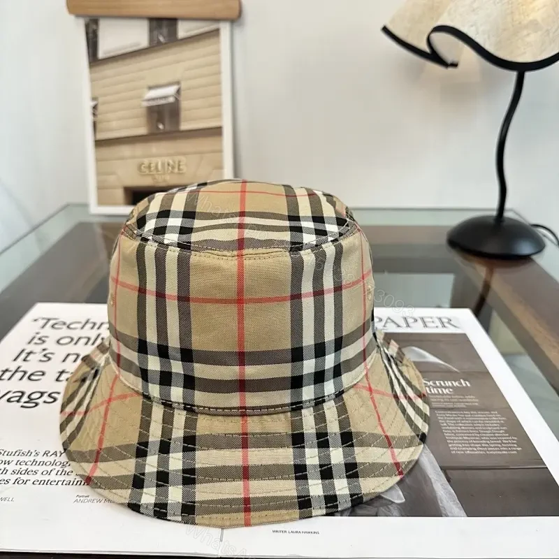Plaid Buckle-Structured Bucket Hat — All-Season Style — view 1