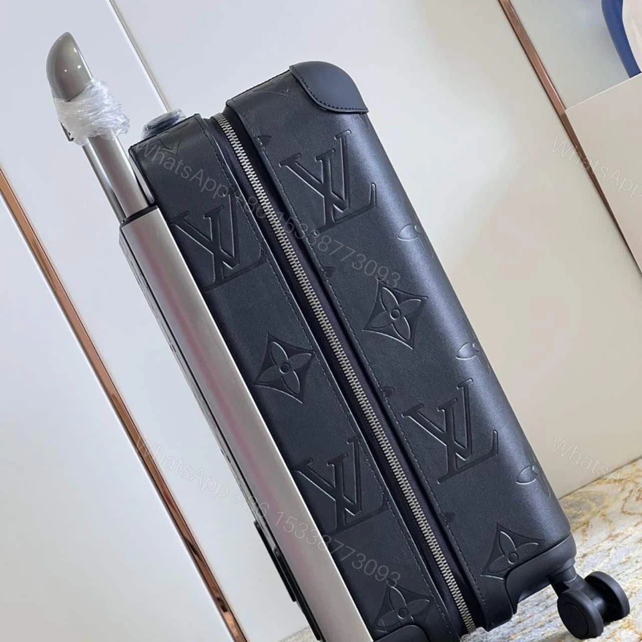 View 3 of Louis Vuitton Horizon 55 Carry On Suitcase Monogram Empreinte Giant Black 55Cm M46115