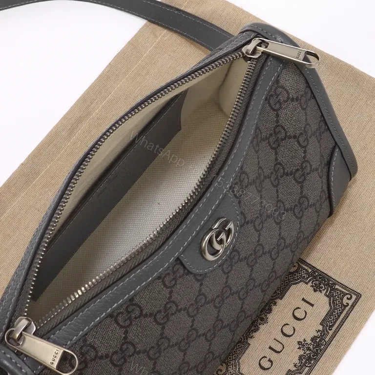 View 3 of Compact Signature Crossbody: G GG Supreme with Subtle Hardware