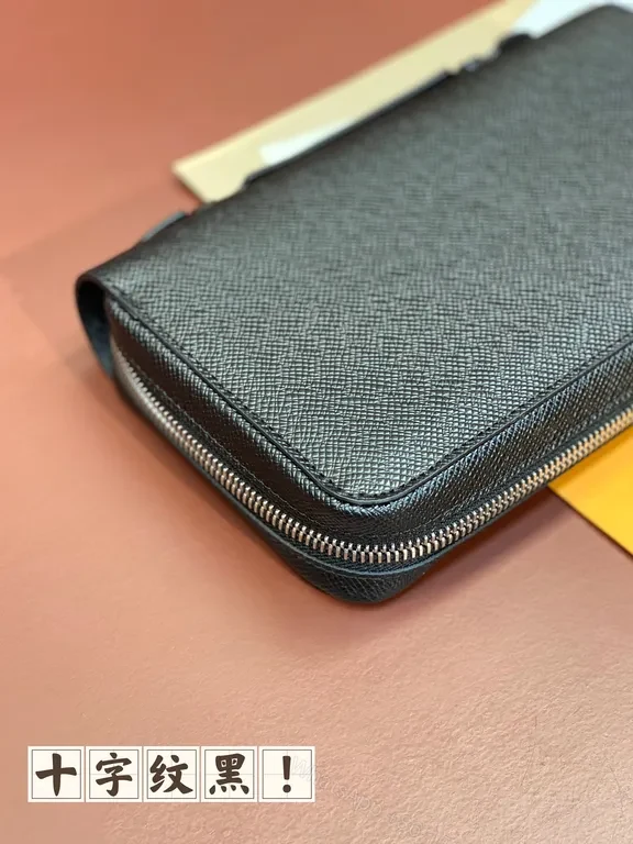 View 9 of Chic Black Textured Wallet â€” Lux Crosshatch, Compact