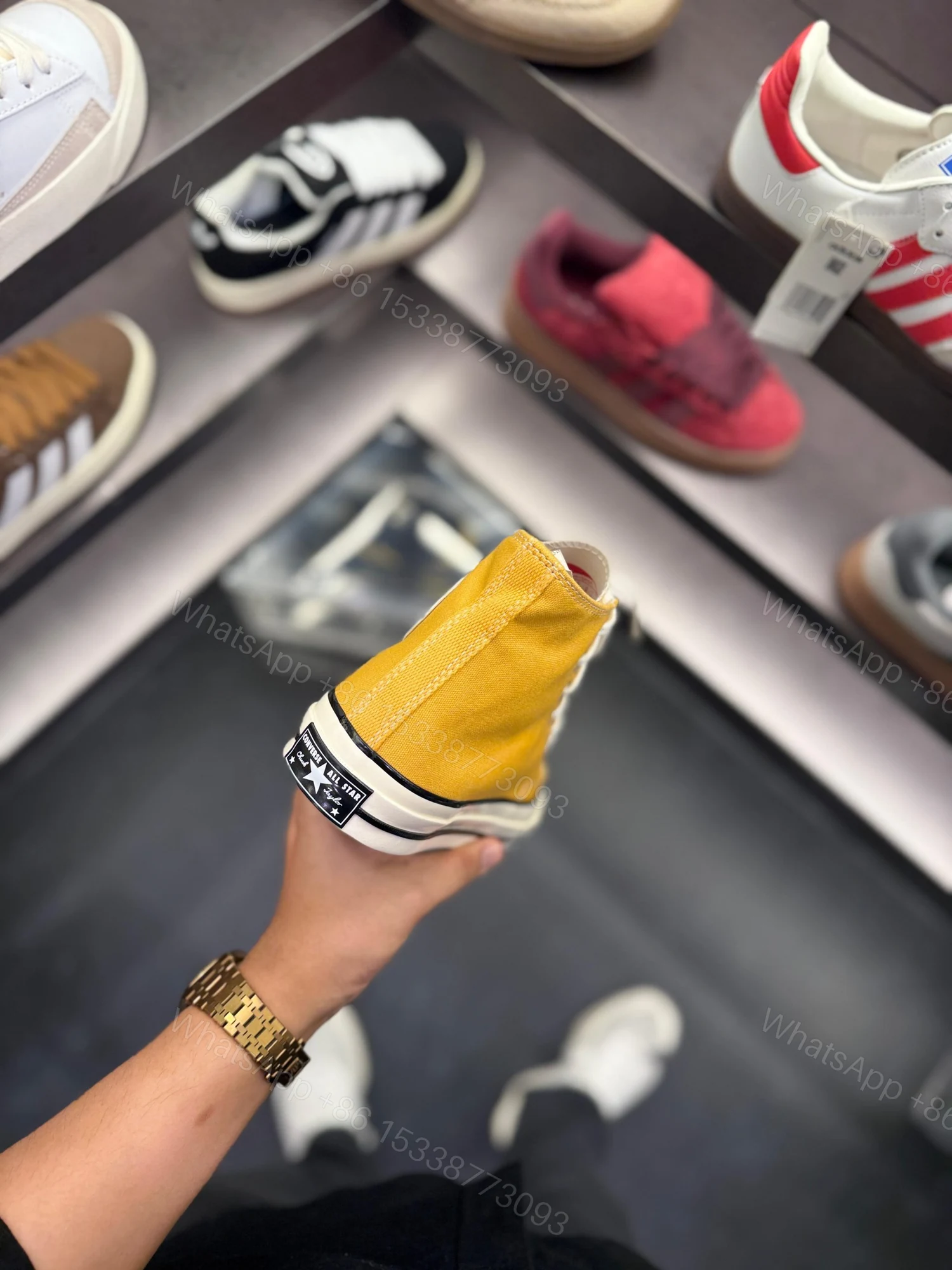 View 5 of FIRST COYP CONVERSE CHUCK 70 MID YELLOW FOR MEN