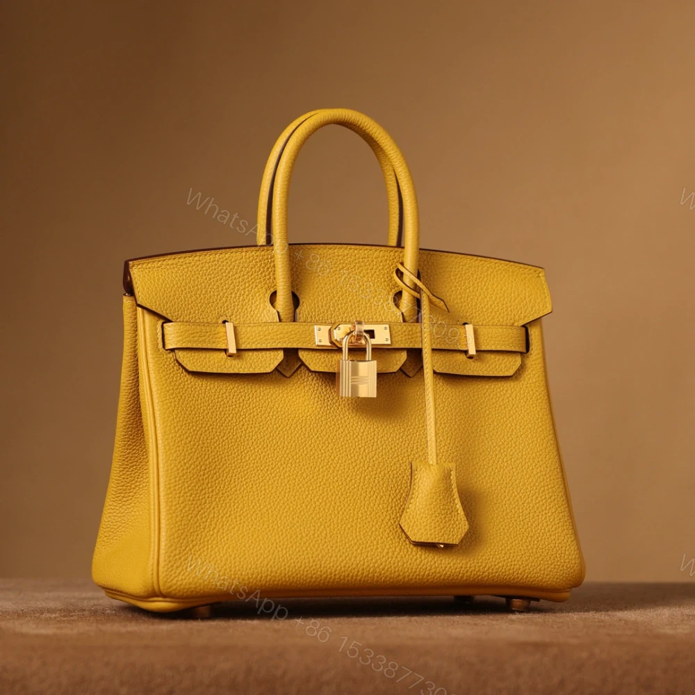 View 3 of 高仿Hermes*Birkin25Togo牛皮琥珀黃金扣/純手工
