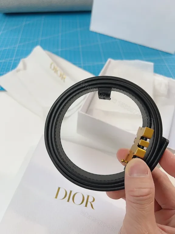 View 6 of Elegant Black Leather Belt with Gold Buckle â€” Minimalist Designer Flair