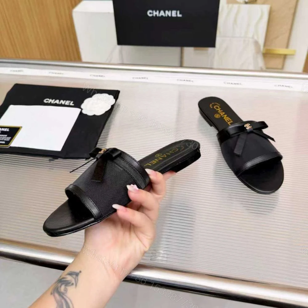 View 8 of Chanel Mules Mesh Black