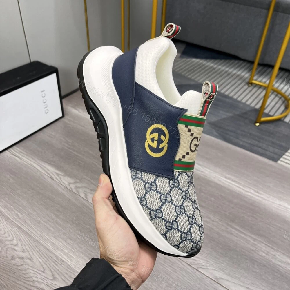 View 6 of Gucci Sneaker GG Canvas Blue White