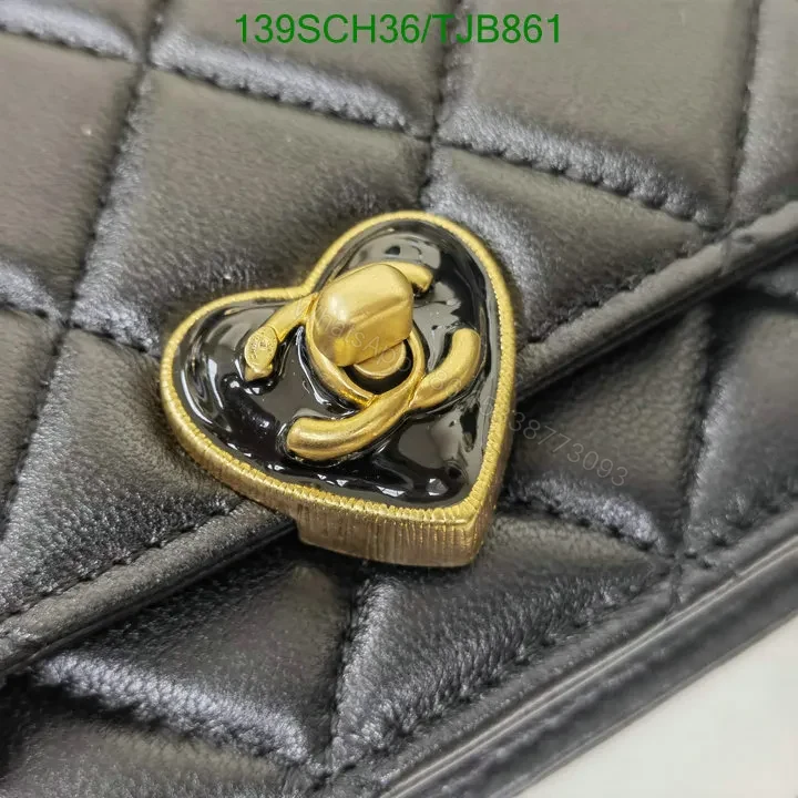 View 20 of Chanel Wallet On Chain in Lambskin Plexiglass Quilted with Black TJB861