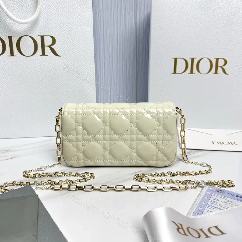 View 9 of Chic Quilted Mini Bag with Gold Chain Shine