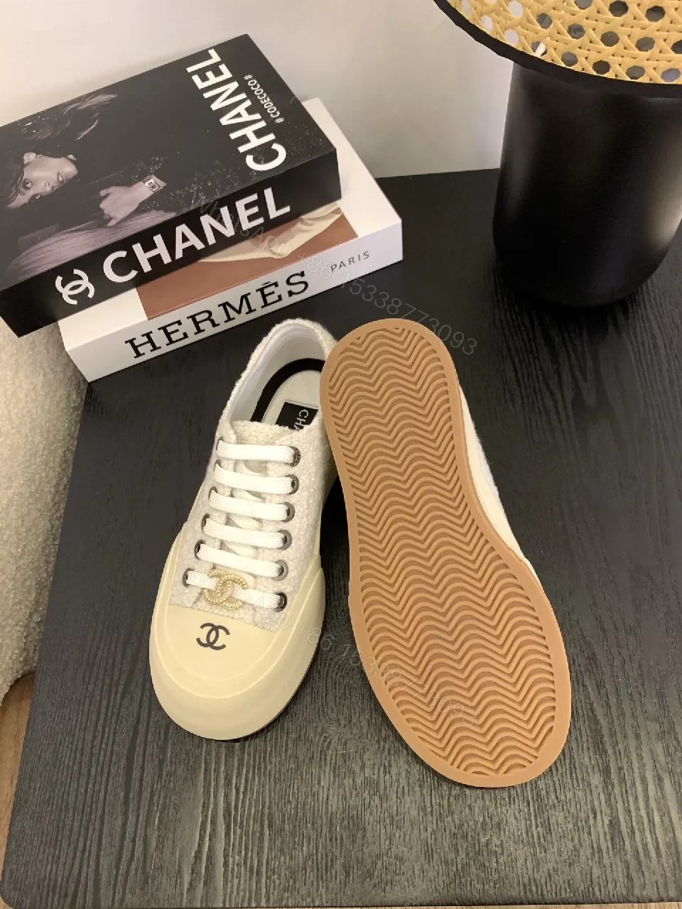 View 7 of Lux Knit High-Tops: Leather Trim, Luxe Emblem Sneaker