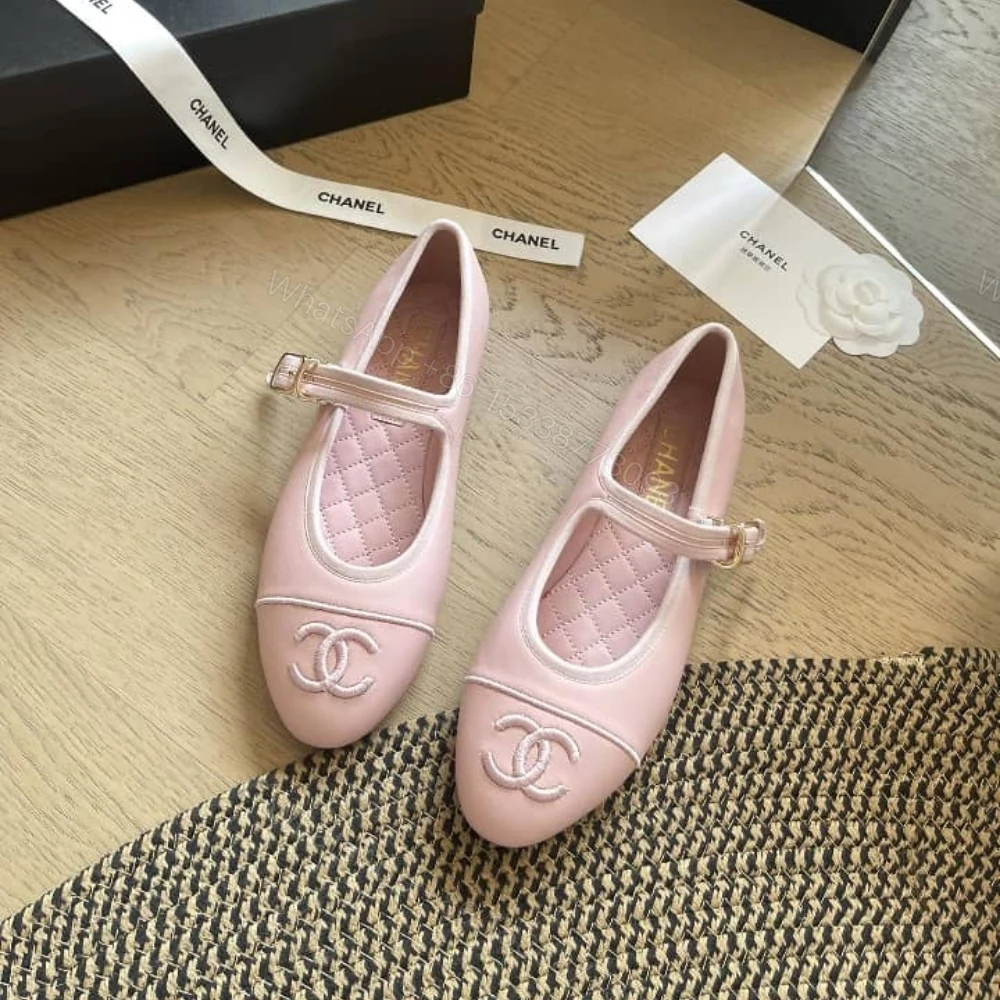 View 2 of Chanel Mary Jane Ballet Flat Ligh Pink