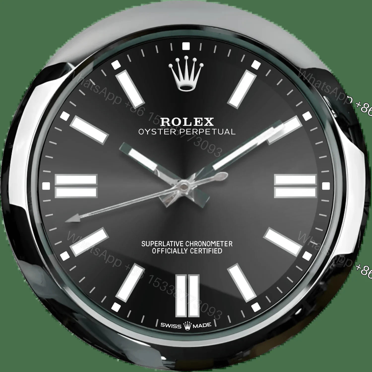 ROLEX WALL CLOCK – OYSTER PERPETUAL BLACK — view 1