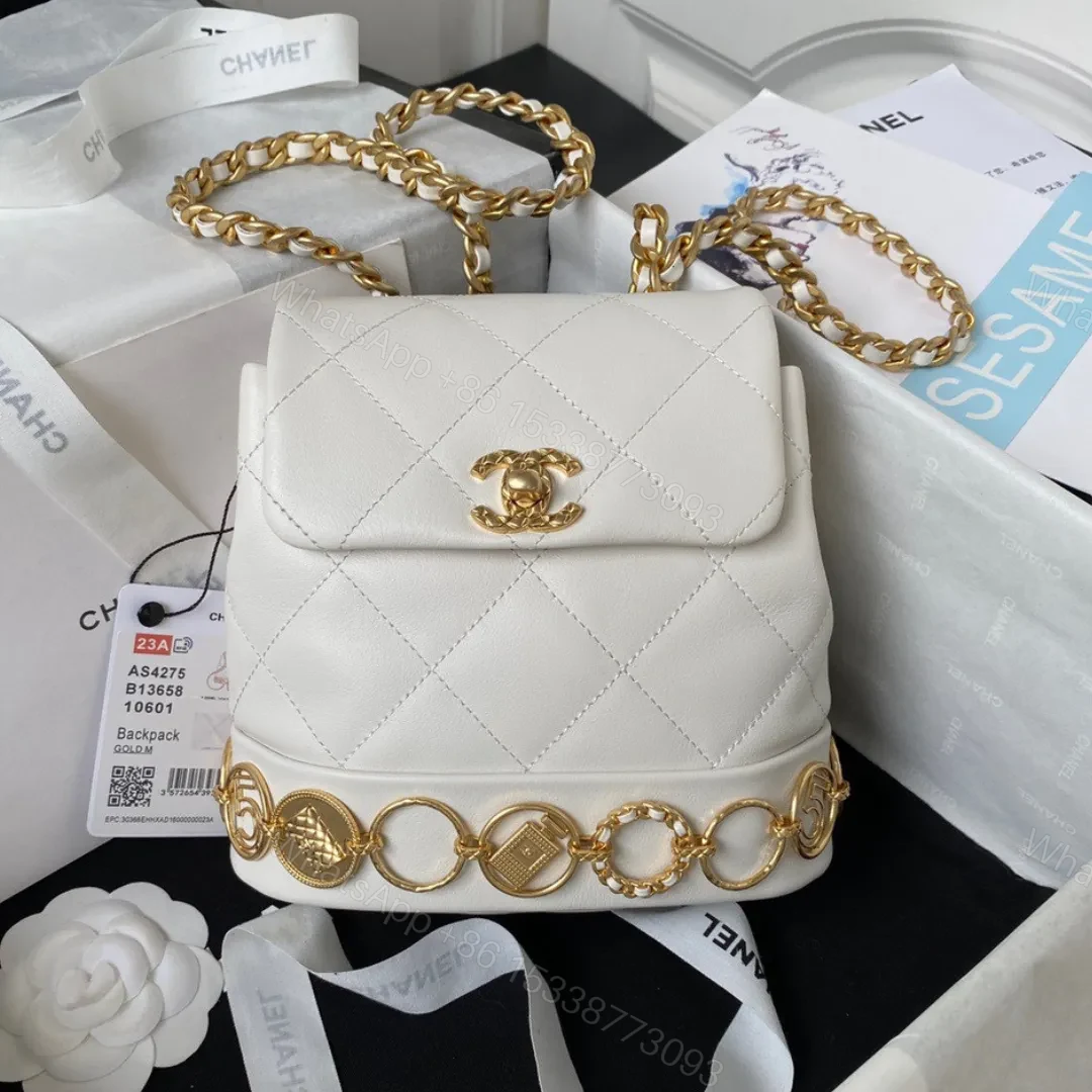 Chanel Charm Mini Backpack Like Auth Lock Handle Plated 18cm — view 1