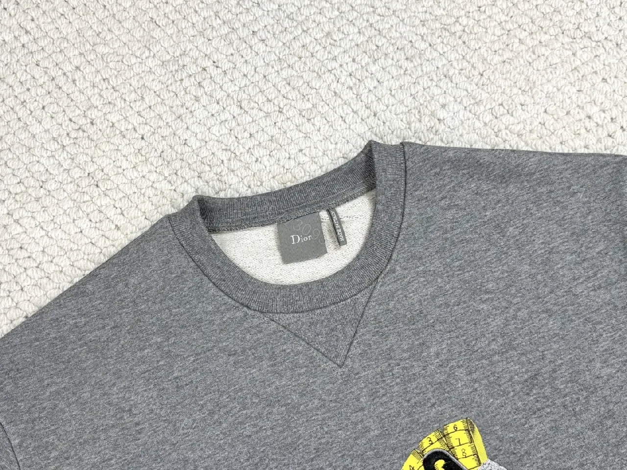 View 2 of Grey Embroidered Sweatshirt, Modern Utility, Luxe Edge, Sweatshirt