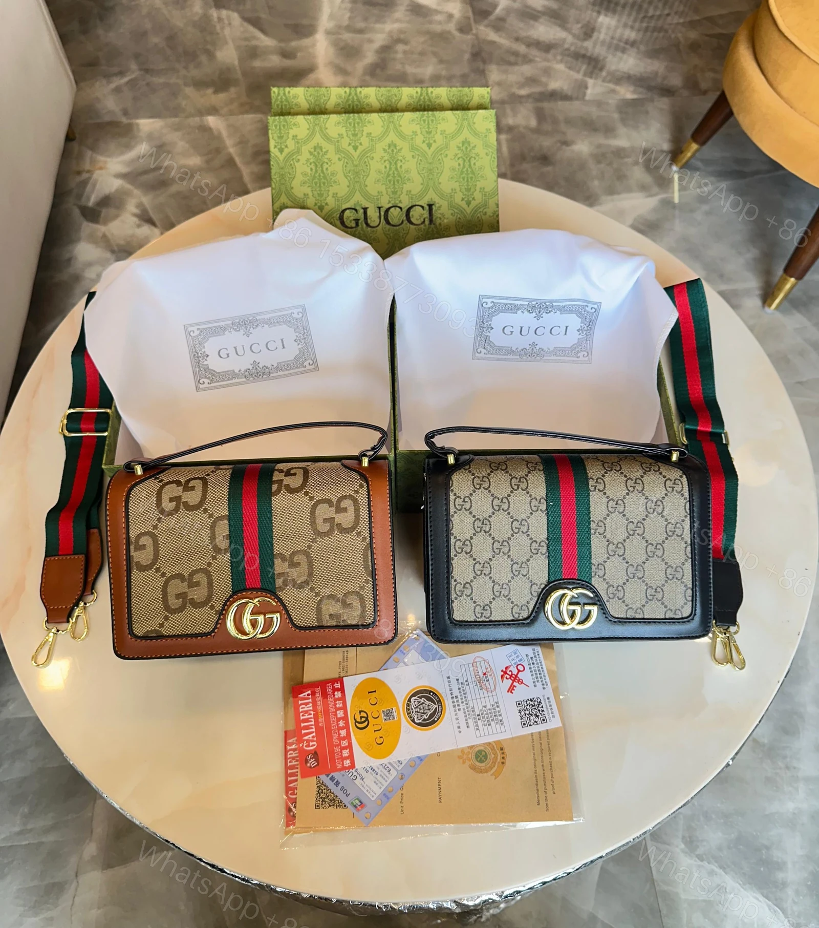 FIRST COPY GUCCI SIDE SQUARE BAG — view 1