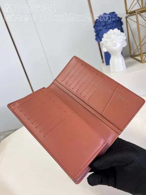 View 9 of Tactile Epi Wallet - Cognac Leather, Designer-Style Card Organizer