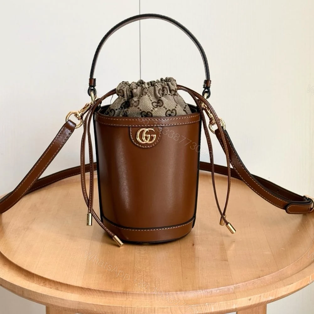 View 2 of Gucci Ophidia Mini Bucket Bag Brown 20Cm 760201