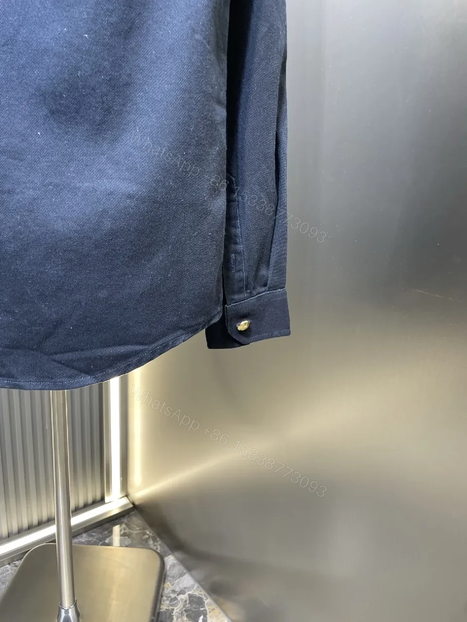 View 7 of Navy Utility Shirt Jacket: Structured Comfort, Luxury Texture