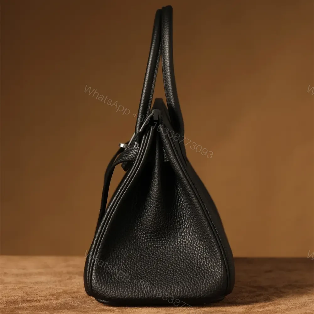View 8 of 高仿Hermes*Birkin30黑色銀扣免檢版