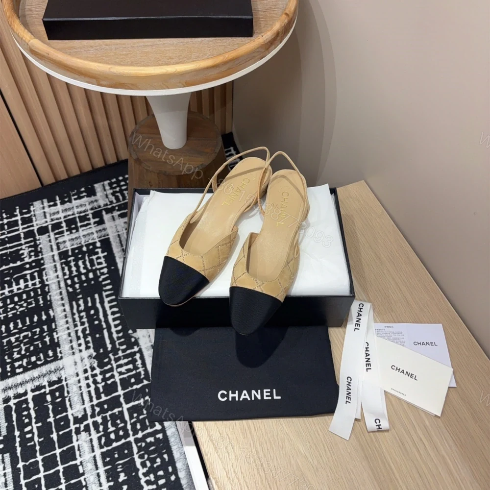 View 8 of 高仿Chanel*25C系列G31330小羊皮休閒平底鞋黃色2CM免檢版