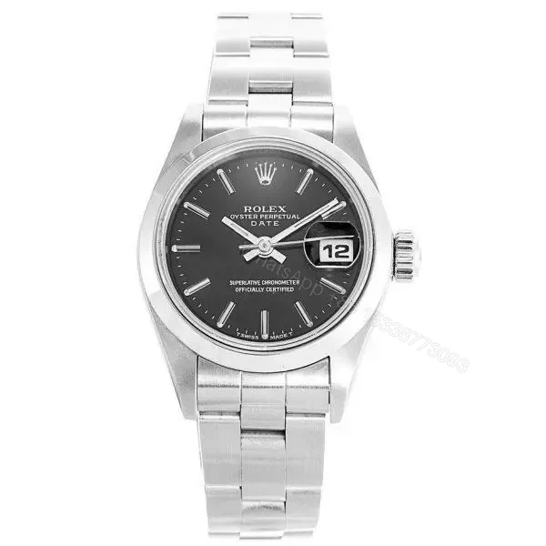 Replica Rolex Datejust Black Dial Ladies 69160 — view 1