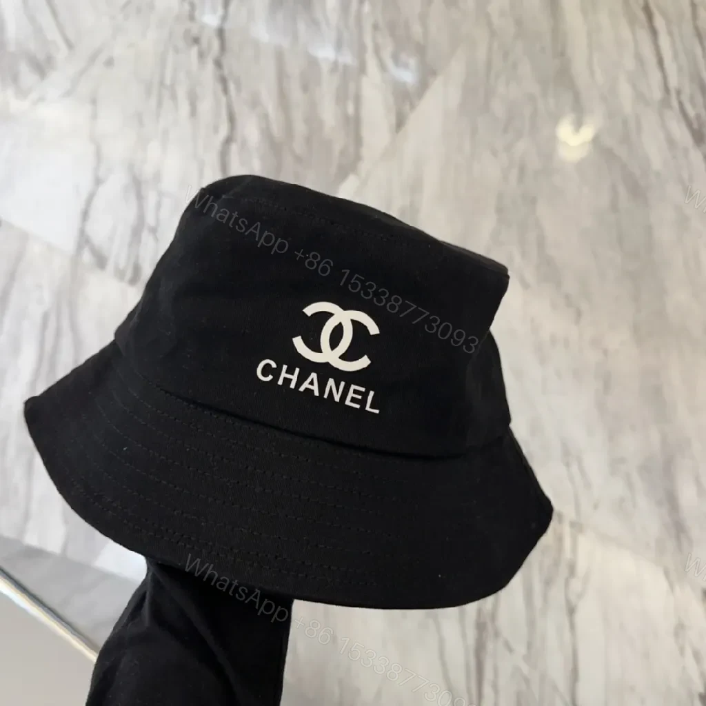 View 9 of Black Canvas Bucket Hat with Signature Logo Edge
