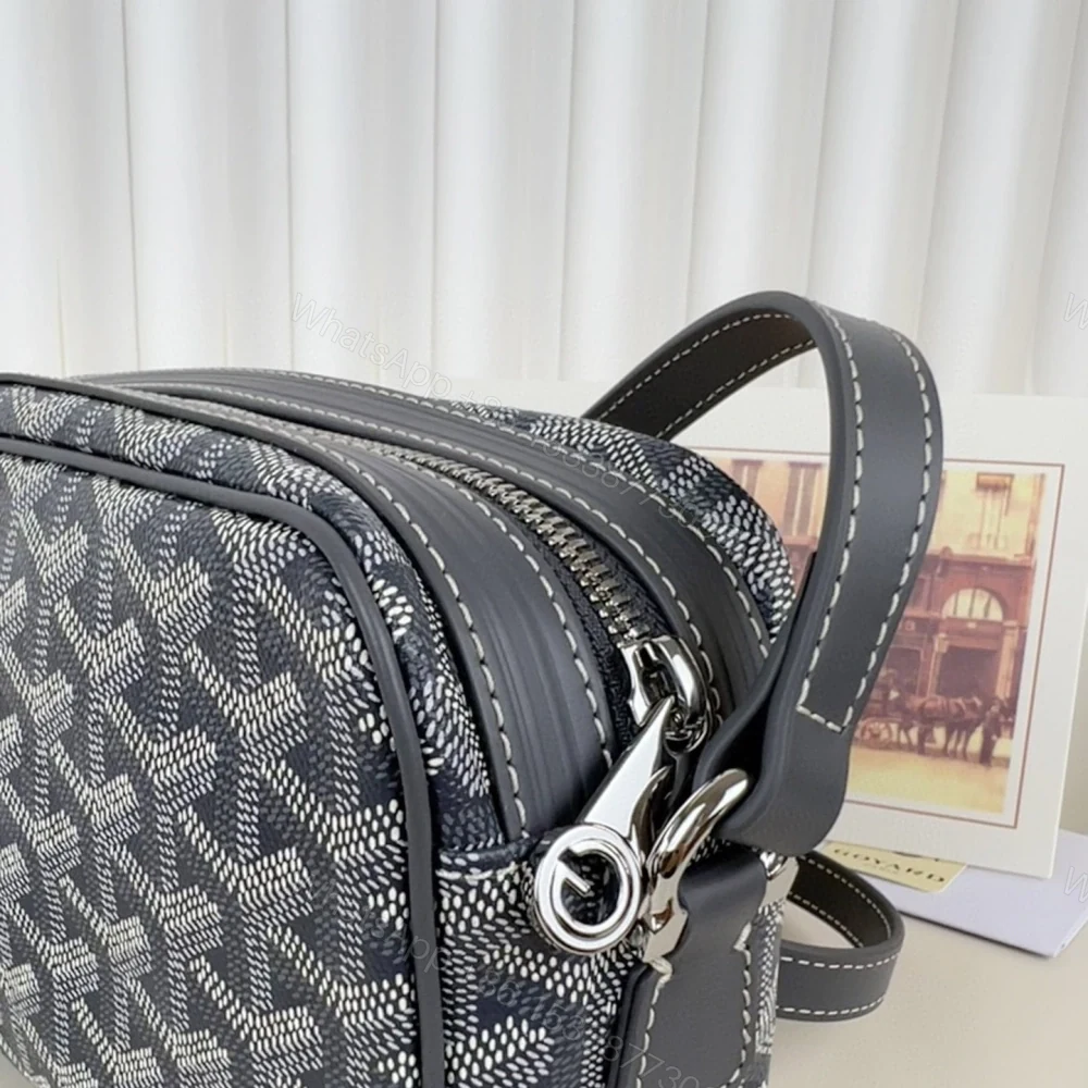 View 6 of 高仿Goyard*CAPVEP2相機郵差包灰色小號免檢版