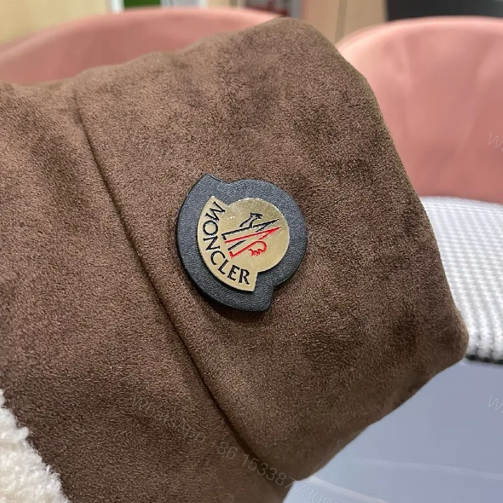 View 6 of Cozy Suede Hat Buckle Shine Warmth Bucket Style