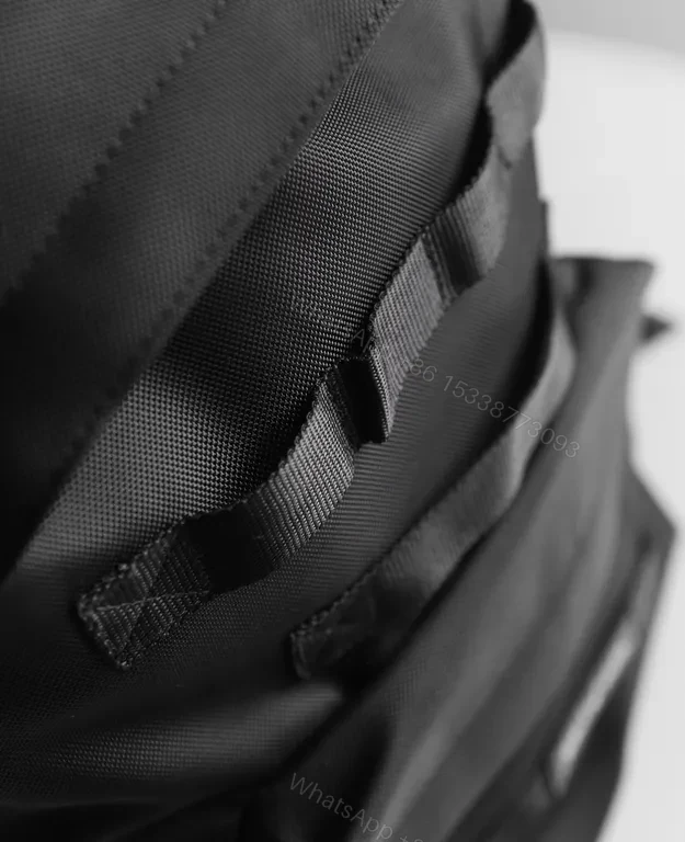View 3 of Black Nylon Tactical Backpack â€“ Premium Street-Sleek, 22â€“28L